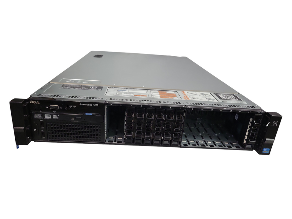 Dell PowerEdge R720 - 2x Xeon E5-2640 0 | 16GB RAM | NO HDD | NO PERC %