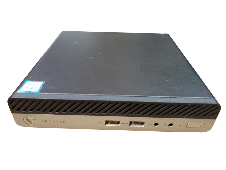 HP ProDesk 400 Mini PC Intel i5-9500T CPU 8GB RAM 128GB NVMe w/ Ac