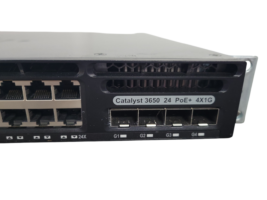 Cisco WS-C3650-24PS-S | 24-Port Gigabit PoE+ | 4x SFP, 2x PSU Network Switch !