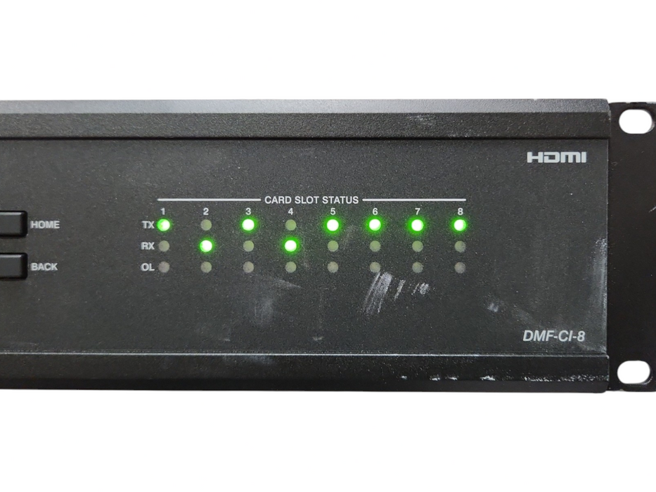 Crestron DMF-CI-8 Digital Media Chassis w/ 2x DM-NVX-E30C, 6x DM-NVX-350C
