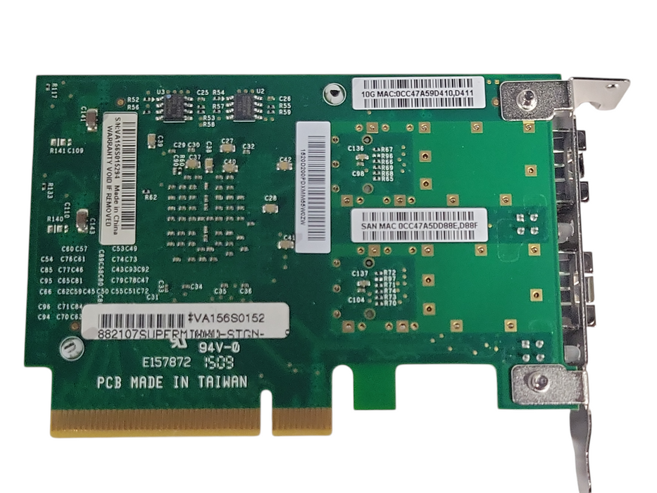 Supermicro Intel X520-DA2 Dual Port AOC-STGN-I2S Network Adapter, LP Bracke _