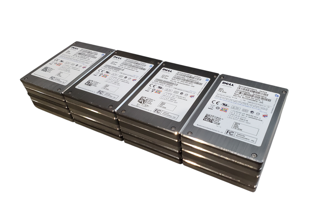 Lot 16x Dell 50GB SATA 2.5" 9mm/15mm SSD