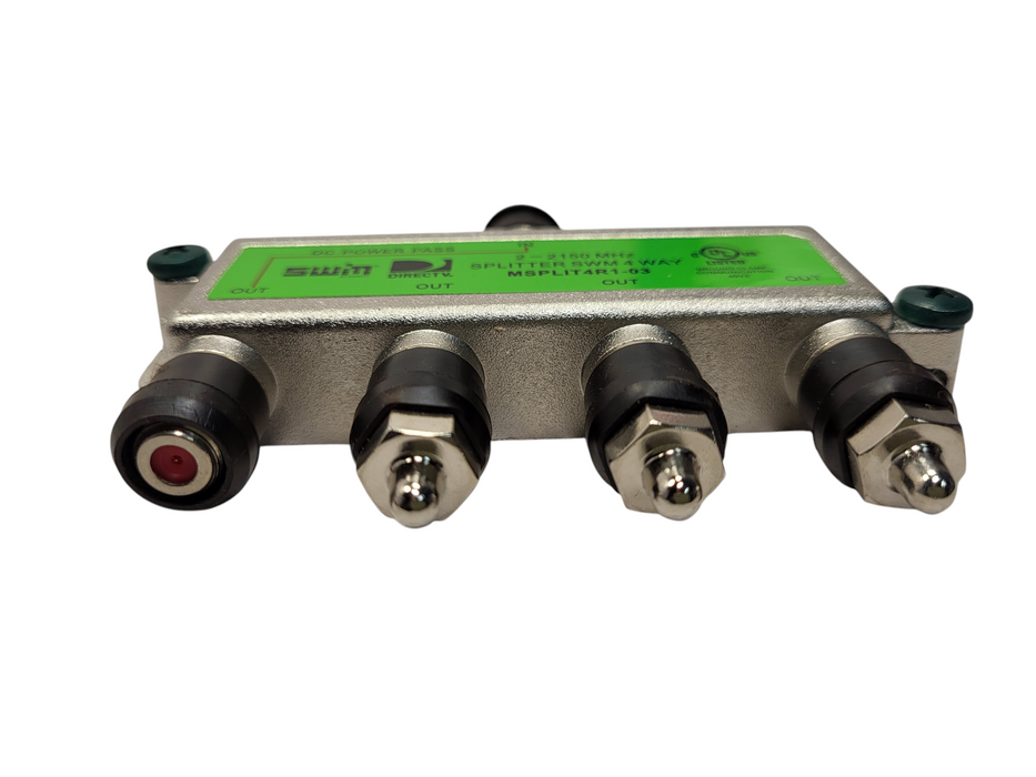 Brand New DIRECTV Approved SWM MRV 4-Way Wide Band Splitter MSPLIT4R1-03 Q$