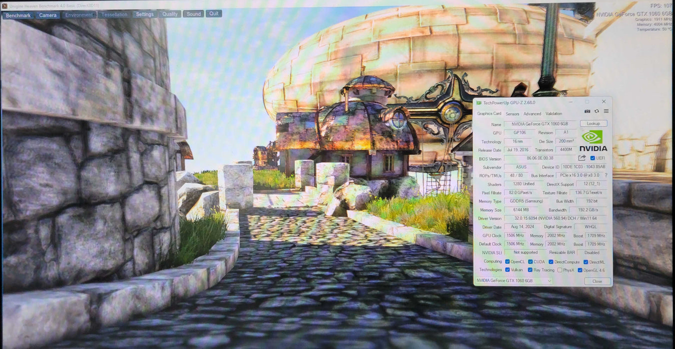 ASUS GeForce GTX 1060 Turbo 6GB GDDR5 Video Graphics Card Turbo-GTX1060-6G Q-