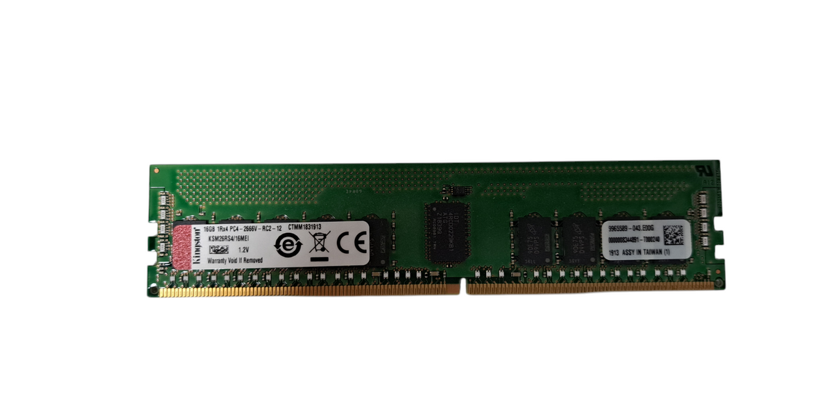 Kingston RDIMM 16GB DDR4 2666 PC4 1Rx4 2666V Server RAM Memory