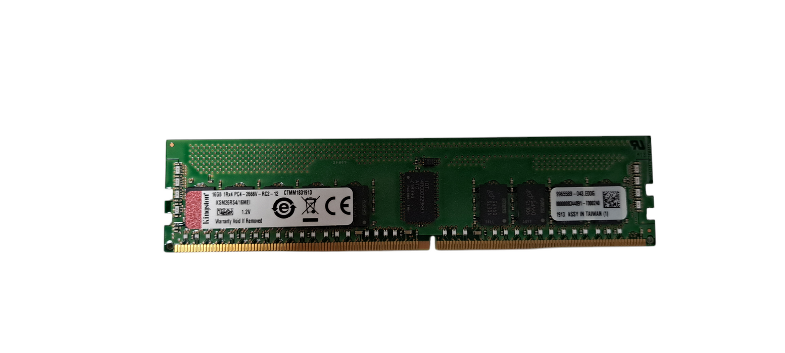 Kingston RDIMM 16GB DDR4 2666 PC4 1Rx4 2666V Server RAM Memory KSM26RS4/16M Q
