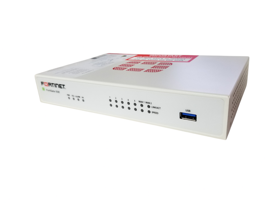 Fortinet Fortigate-50E Network Security Firewall Initialized FG-50E w/Adapt Q