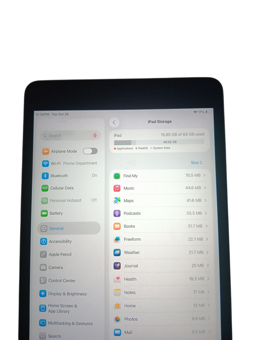 Apple iPad Mini 5th Gen 64GB - Space Gray [A2126] WiFi/Cellular Q