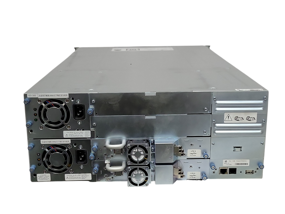 HP StorageWorks MSL4048 Tape Library w/ 2x LTO6 FC 8GB Drives, READ _