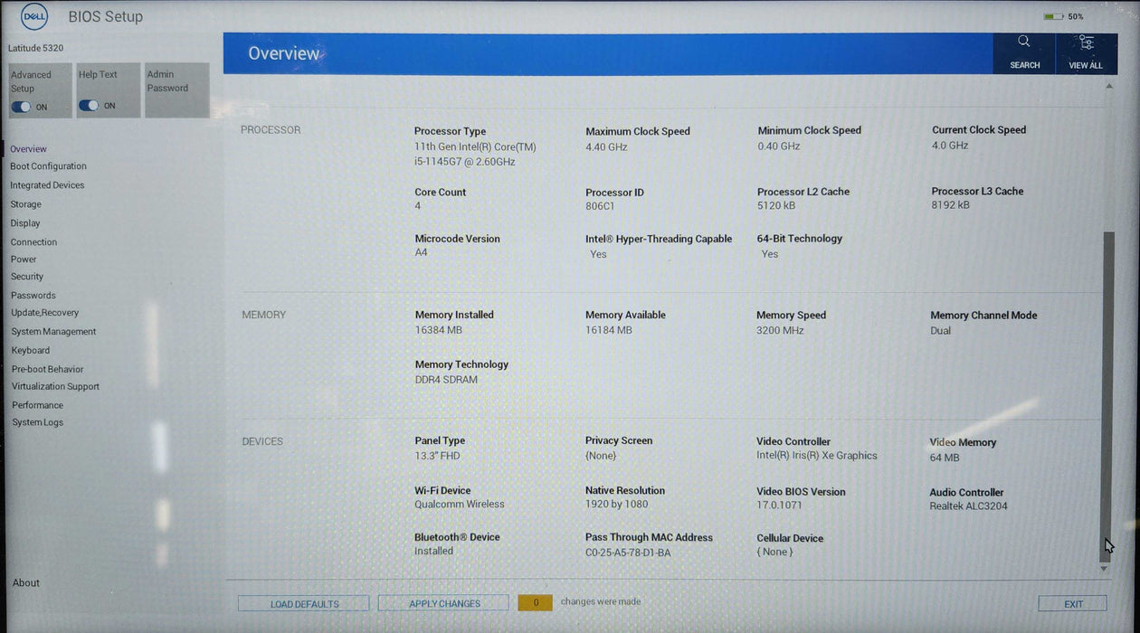 Dell Latitude 5320 13" FHD, i5-1145G7 2.60GHz, 16GB DDR4, 256GB NVMe, 65W  Lap200