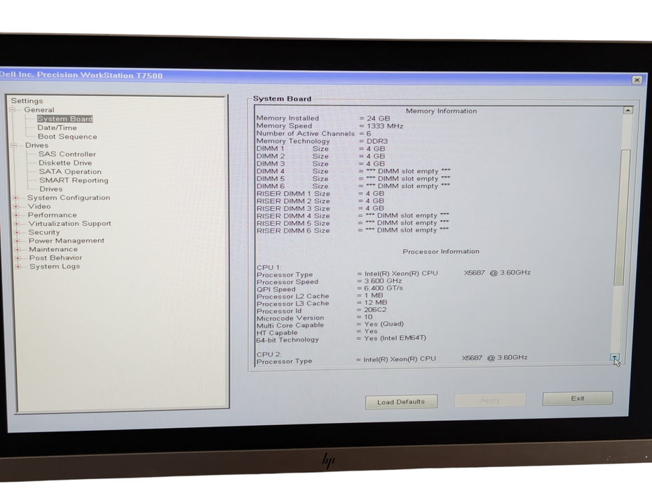 DELL Precision T6500 2x Intel Xeon X5687 24GB RAM 1TB HDD Quadro 6000 GPU -