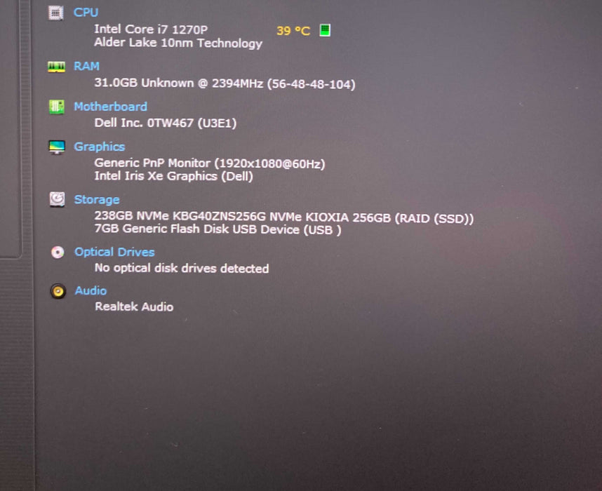Dell Latitude 7430 Core i7-1270P@2.2GHz 32GB RAM 256GB SSD  Lap200