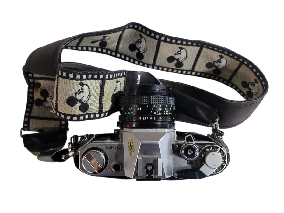 Canon AE-1 Program 35mm SLR Film Camera W/ 50mm W/ Lens and flash