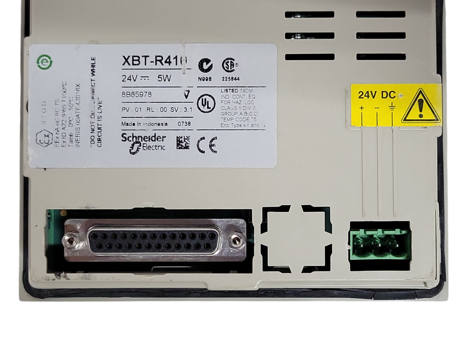 SCHNEIDER XBT-R410 TELEMECANIQUE HMI MAGELIS SMALL PANEL, READ _