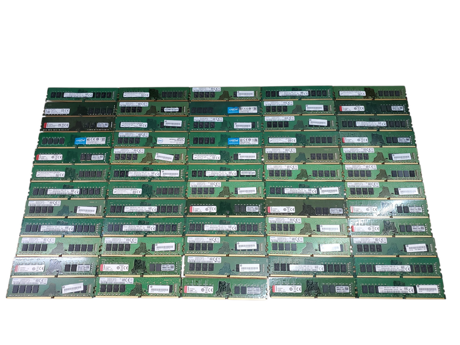 Lot of 60x, Assorted 16GB DDR4 Desktop RAM