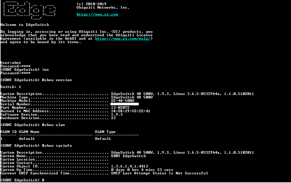 Ubiquiti EdgeSwitch 48 500W ES-48-500W Gigabit PoE+ Network Switch