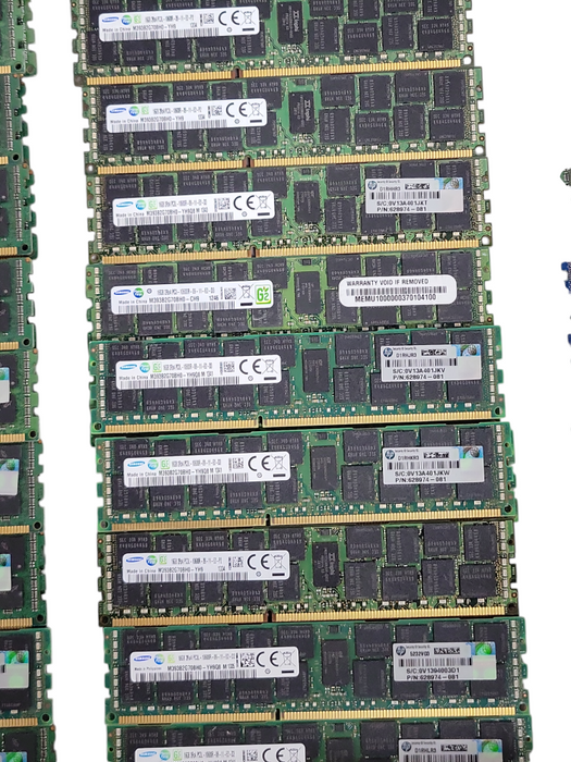 Lot of 106x Assorted Brand/Speed 16GB DDR3 Server RAMs, See detail _