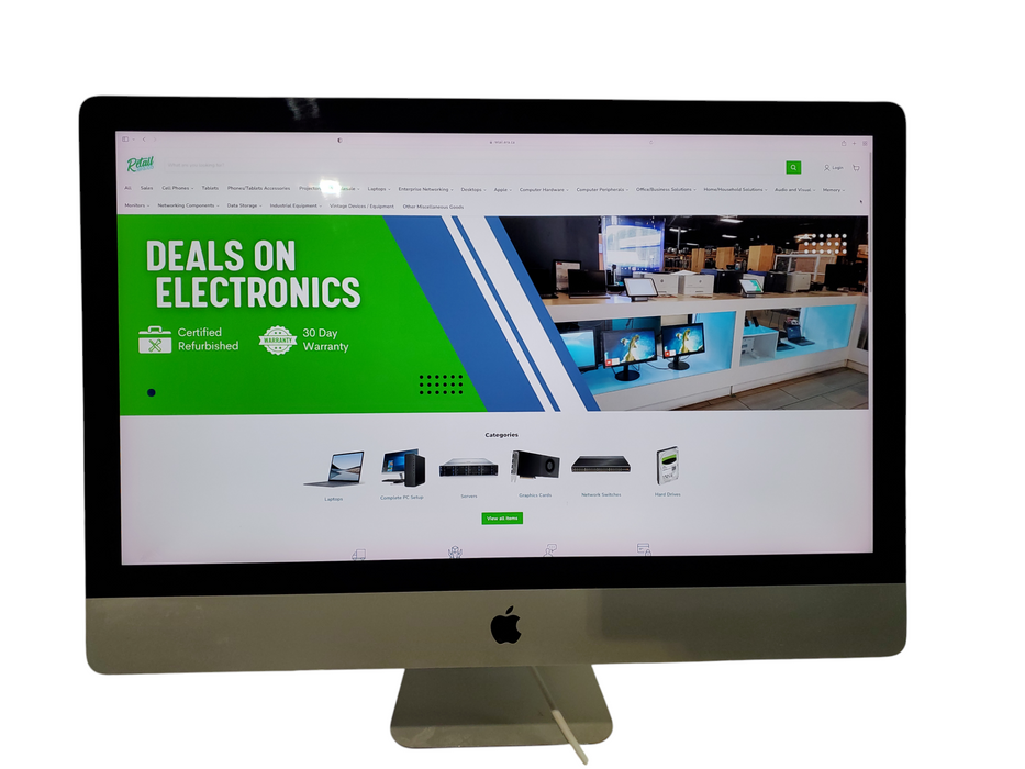 Apple iMac 27" Retina 5K 2015, i7-6700K, 16GB RAM, 1TB HDD, macOS Installed