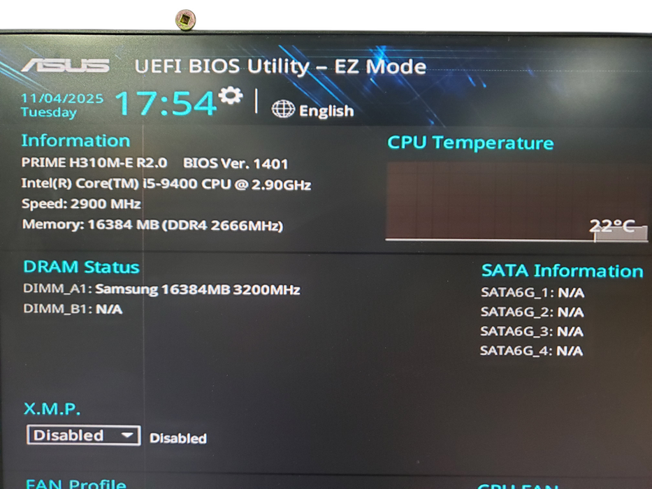 Custom PC, H310M-E R2.0, i5-9400 16GB RAM Desktop (No HDD/OS/Power Cord) Q