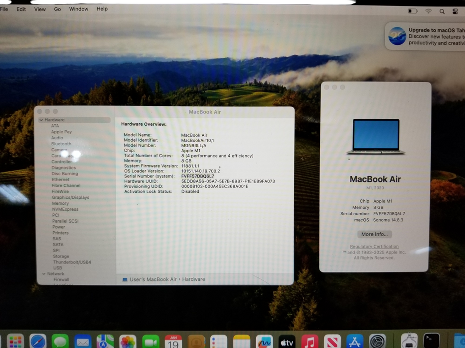Apple MacBook Air M1 13.3" 2020 A2337 8GB DDR4 256GB SSD