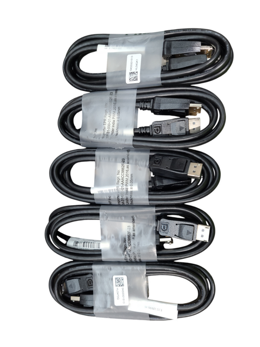 Lot 5x HP Display Port Male to Male Cable 6' 1.8M E508028 Q