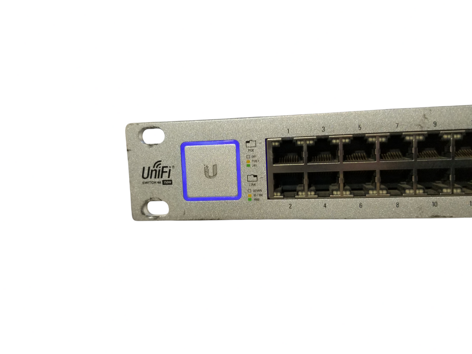 UniFi 48 Port w/Smart PoE US-48-750W Gigabit Ethernet Switch Ubiquiti *READ