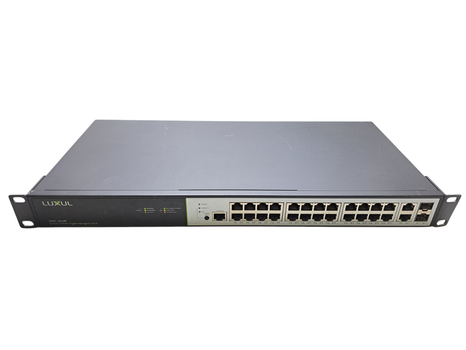 Luxul XMS-2624P | 26/24-Port PoE+ Gigabit Managed Switch