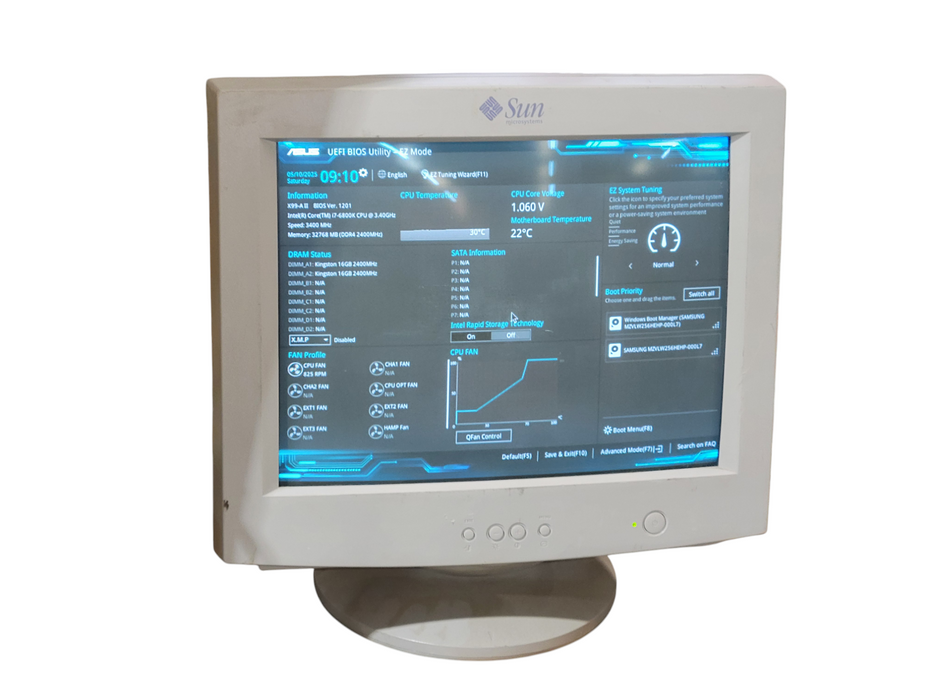 SUN 365-1406-01 DP17M0 17" VGA Monitor CRT %