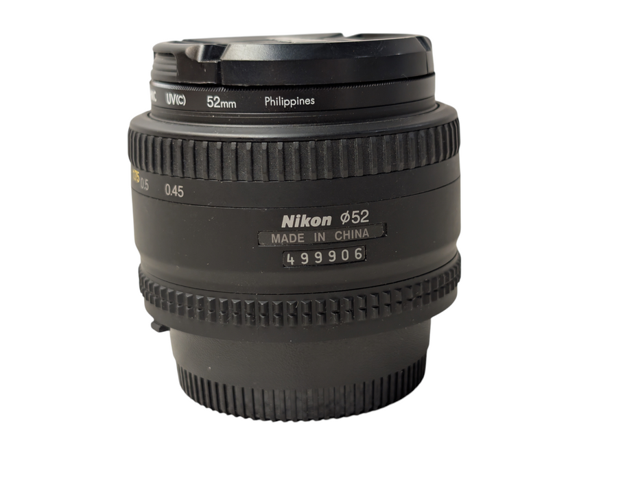 Nikon AF NIKKOR 50mm f/1.8D Lens for SLR/DSLR Camera -