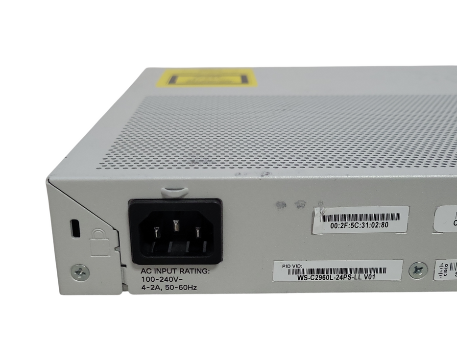Cisco Catalyst WS-C2960L-24PS-LL 2960-L Gigabit PoE Network Switch _