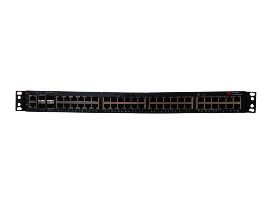 Brocade ICX 6430-48P ICX6430-48P 48x1GbE RJ45 PoE + 4x 1GbE SFP Port Switch