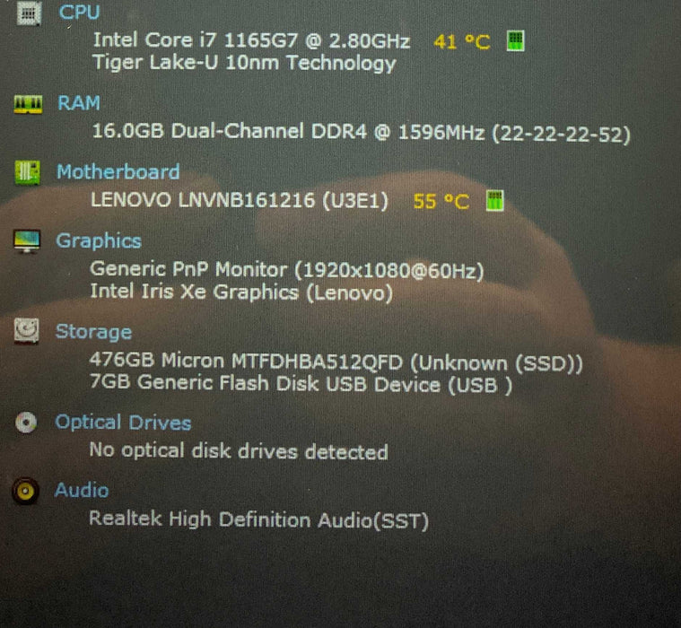 Lenovo  Ideapad Flex 5 TOUCH 14ITL05 Core i7-1165G7 16GB RAM 512GB   Lap200
