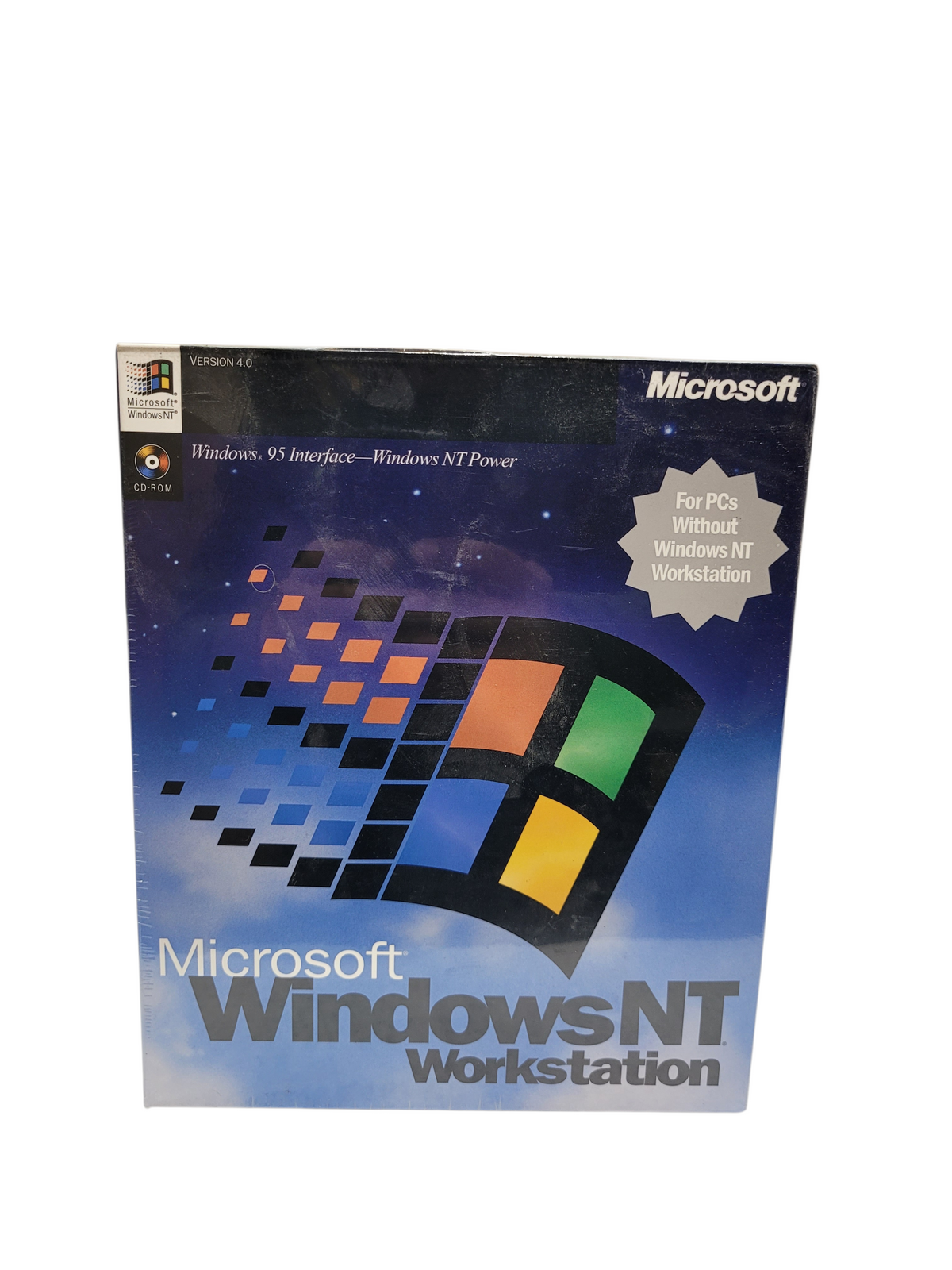 Microsoft Windows NT Workstation 4.0 CD Full Version Retail Box CD