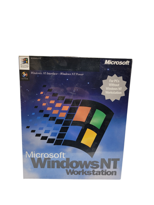Microsoft Windows NT Workstation 4.0 CD Full Version Retail Box CD