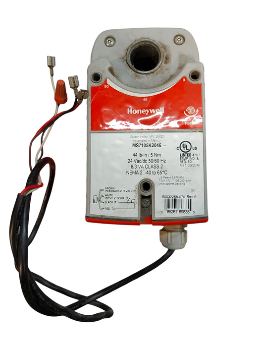 Honeywell MS7105K2038 Damper Actuator 44 LB-IN 5 NM 24V - Read Description