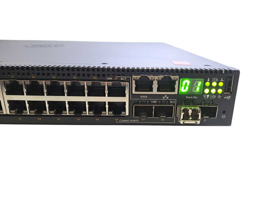 Dell N3048P | 48-Port Gigabit PoE+, 2x 10G SFP+ Managed Switch | 2x 1100W