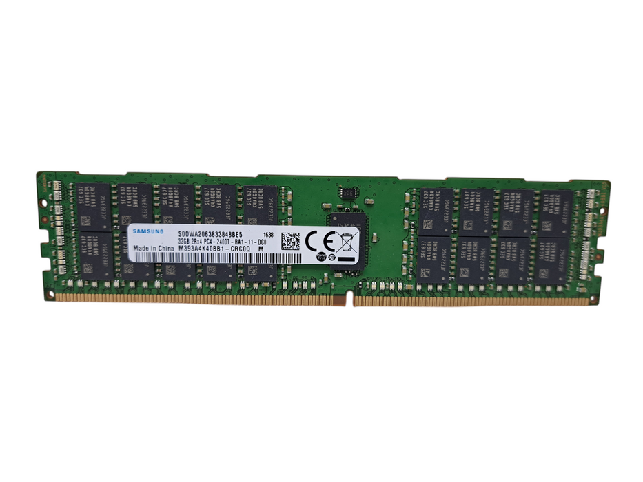 Samsung 32GB 2Rx4 DDR4 2400MHz PC4-2400T ECC Reg Memory M393A4K40BB1-CRC0Q Q)
