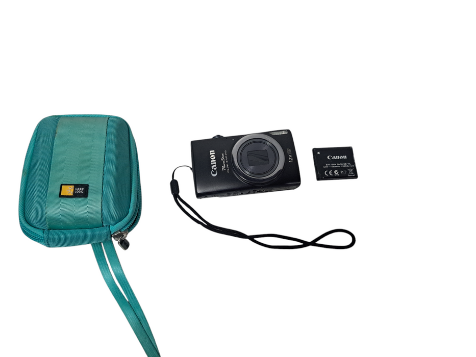 Canon Powershot ELPH 340 HS Digital Camera 12x Optical W/ Battery & Charger