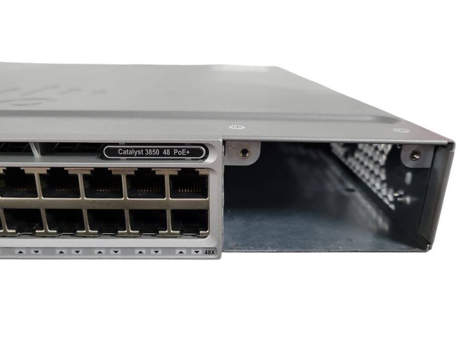 Cisco WS-C3850-48F-S 48-Port Gigabit PoE+ Switch, 1x 1100W PSU !