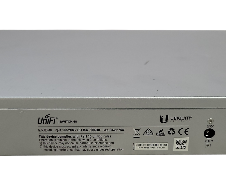 Ubiquiti Networks UniFi US-48 48-Port Rack-Mountable Switch, Read _