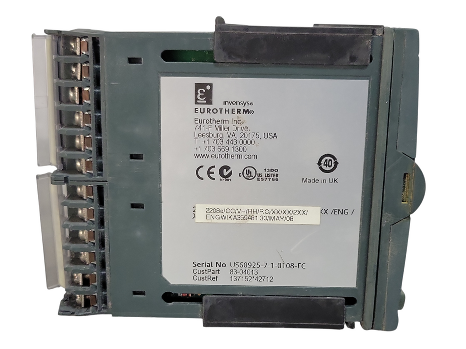 Lot of 2x Eurotherm 2208E Programmable Temp Controller, READ _