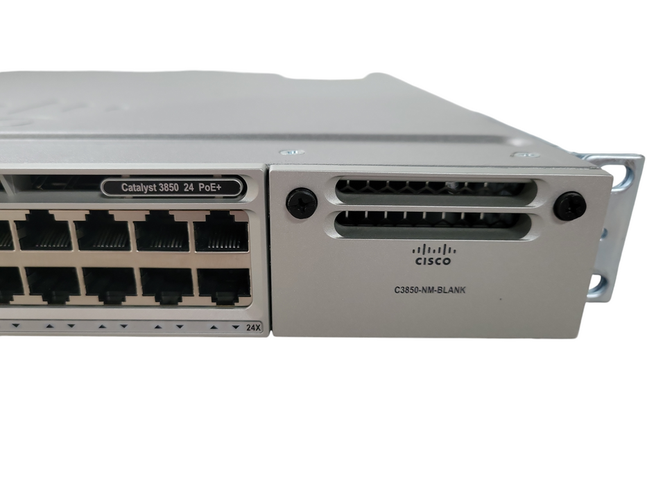 Cisco WS-C3850-24P-E 24-Port Gigabit PoE+ Switch !