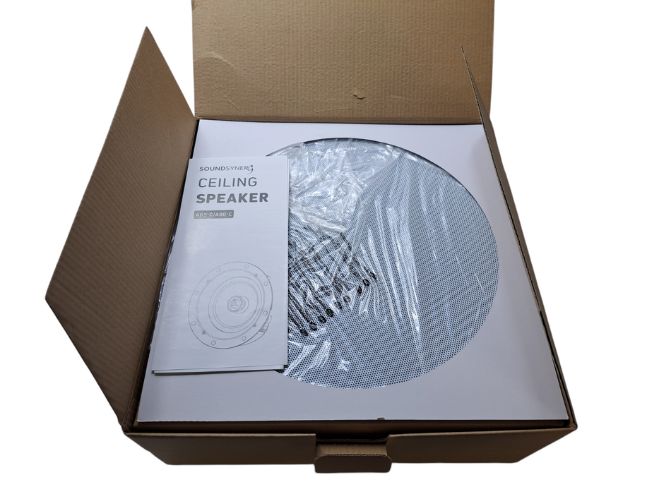 SoundSynerG Ascend A80-C | 8" Pivoting Tweeter Ceiling Speaker )