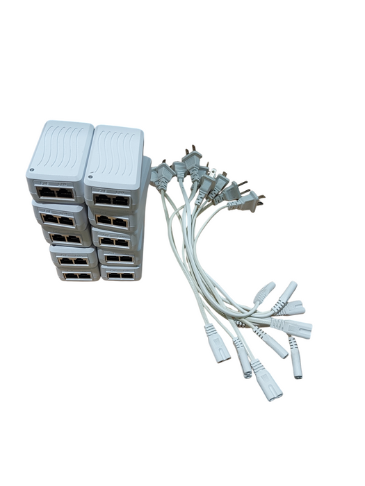 Lot 10x POE Power Supply CS-4800500 48V-500mA w/ Adapter