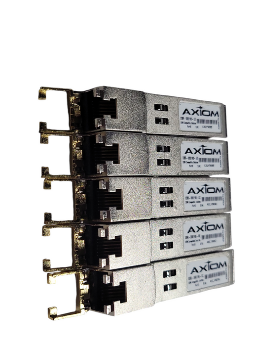 Lot of 8x Axiom XBR-000190-AX 1000Base-T SFP Transceivers, READ _