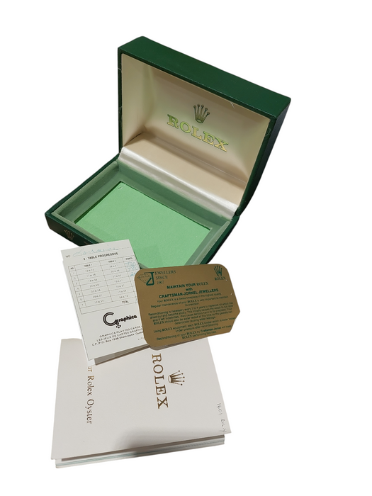 Vintage Empty Rolex Box ,Oyster - Tags 1993 ,with Certificate 1601 Roly  =
