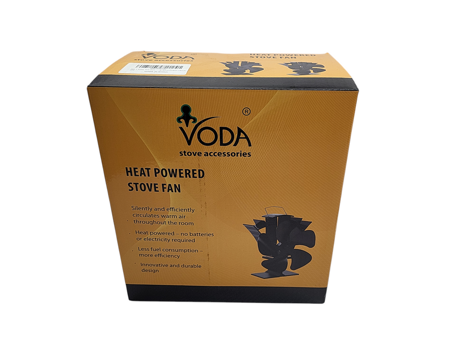 Brand new Heat Powered Stove Fan VDSF684B VODA 4-Blade Q$