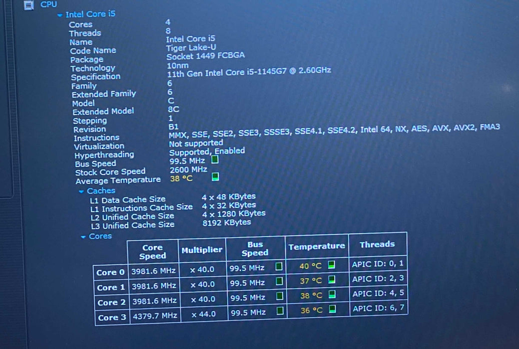 Lenovo ThinkPad T14 Gen 2 Core i5-1145G7@2.6GHz 16GB RAM 512GB SSD READ!  Lap200