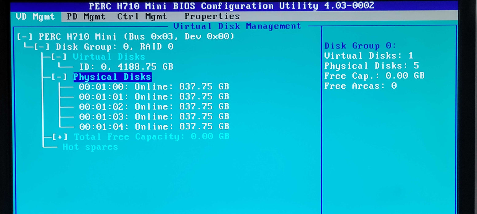 Dell PE R720, 2x Xeon E5-2680 2.7GHz, 256 GB RAM, 5x 900GB, 2x PSU, H710 Mini _