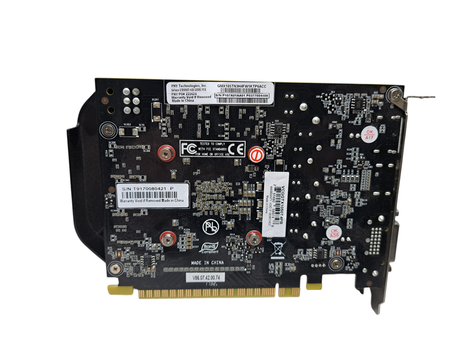 PNY GeForce GTX 1050 Ti 4GB GDDR5 Video Graphics Card )